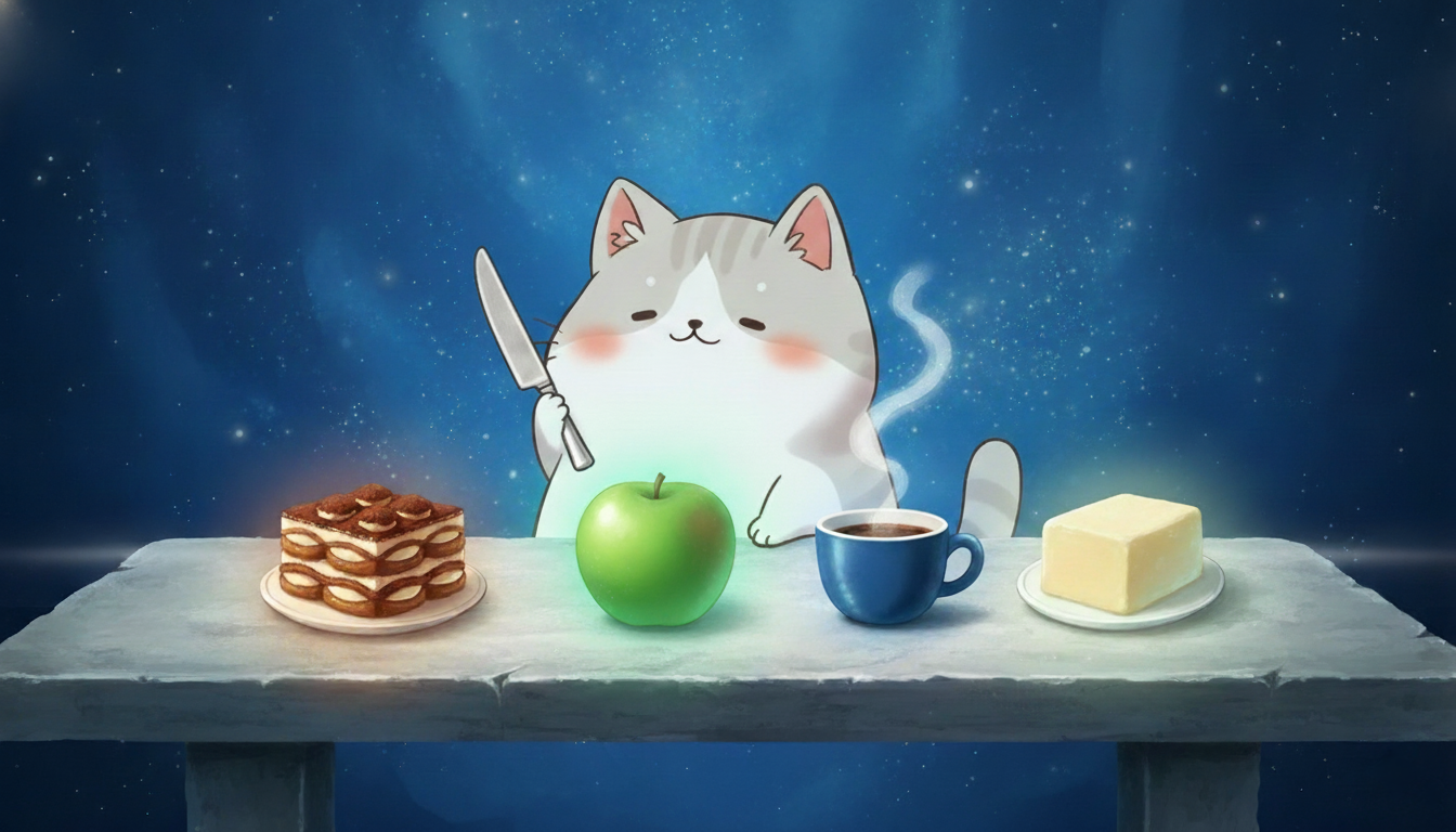 Travail des doigts — Pomme, Tiramisu et Beurre